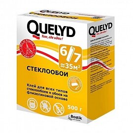 Quelid. Клей для обоев Стеклообои, 500г